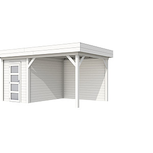 Vuren Topvision Premium Kiekendief 200x300cm en luifel 300cm wit gespoten