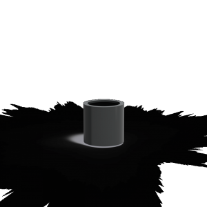 CIRCUM met bodem Ø500x500mm Aluminium (AM9)