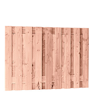 Douglas fijnbezaagd plankenscherm 19-planks 15mm 180x130cm tbv betonsysteem onbehandeld