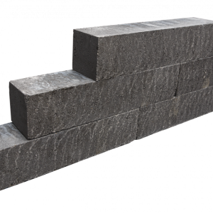 Blockstone stapelblok Small 12x12x60cm Zwart