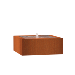 Corten Watertafel 1000x1000x400mm Corten 3mm (CB12)