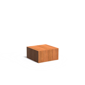 Sokkel 800x800x400mm Corten 2mm (CK22)