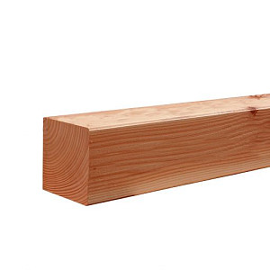 Douglas geschaafde Paal 12x12x300cm onbehandeld