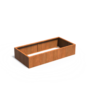CARREZ zonder bodem 2000x1000x400mm Corten (CAW20.2)
