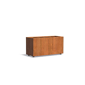 CARREZ met wielen 1200x500x600mm Corten (CAWL22.2)