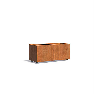 CARREZ met wielen 1200x500x500mm Corten (CAWL23.2)