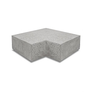 ArtiStone Oud Hollands hoekstuk traptrede 90° binnen 37x15cm Grijs