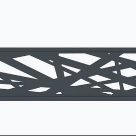 Boston Decopaneel Hera horizontaal 30x175 cm dikte 2 mm RAL7016