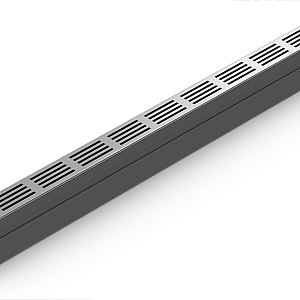ACO SlimLine gootelement 100cm incl. designrooster RVS