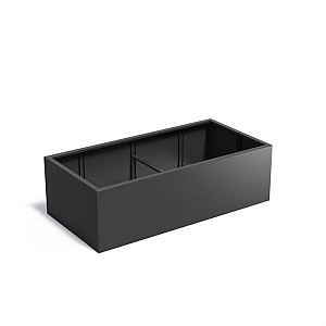 CARREZ zonder bodem 2000x1000x600mm Aluminium (AFW20.1)