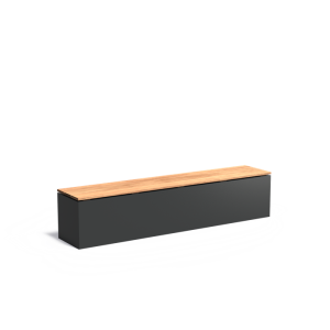 Sokkel met zitting 2000x400x430mm Aluminium 3mm (ASW30)