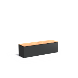 Sokkel met zitting 1500x400x430mm Aluminium 3mm (ASW31)