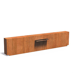Corten Muur 3000x250x600 (VCM1.1.600 (incl waterval 600 + pomp))