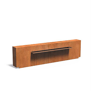 Corten Muur 2500x250x600 (VCM1.2.1500 (incl waterval 1500 + pomp))