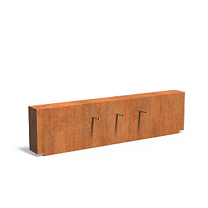 Corten Muur 2500x250x600 (VCM1.2.3 (incl waterval + pomp))