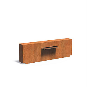 Corten Muur 2000x250x600 (VCM1.3.600 (incl waterval 600 + pomp))
