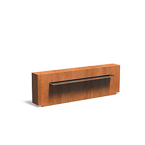 Corten Muur 2000x250x600 (VCM1.3.1500 (incl waterval 1500 + pomp))