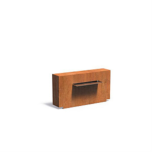 Corten Muur 1200x250x600 (VCM1.5.600 (incl waterval 600 + pomp))