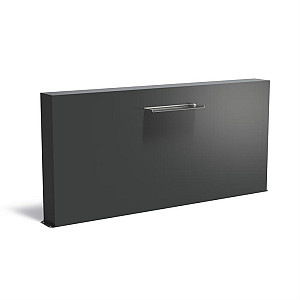 Aluminium Muur vrijstaand 2500x250x1200 (VM2.2.600 (incl waterval 600 + pomp))