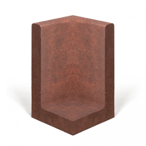 L-Hoekelement 50x50x80 Roestbruin