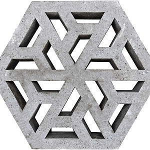 Oud Hollandse Eco Tegel 37,5x37,5x7cm grijs