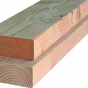 Balk douglas 65x210x5000mm onbehandeld, gedroogd en geschaafd