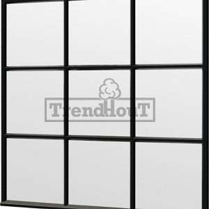 Steel Look raam 2230x2200mm zwart module H-03