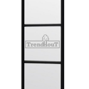 Steel Look raam 844x2200mm zwart module A-03