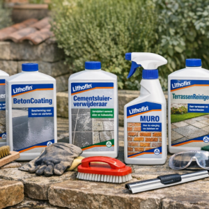 <p><strong>Wat mooi is, moet mooi blijven!</strong></p>

<p>Met het Lithofin assortiment onderhoudsproducten houdt u uw oprit, terras en bestrating eenvoudig in topconditie. Of het nu gaat om reinigen, beschermen of onderhouden: met de juiste producten geniet u langer van een verzorgde en duurzame buitenruimte.</p>

<p>Onze specialisten adviseren u graag welke Lithofin producten het beste passen bij uw type bestrating. Zo voorkomt u verkeerde toepassingen en behaalt u altijd het beste resultaat. Bij correct gebruik volgens de voorschriften op de verpakking wordt uw bestrating veilig gereinigd en optimaal beschermd, met behoud van kleur en uitstraling.</p>

<p><strong>Slim reinigen en beschermen met Lithofin</strong></p>

<p>Met Lithofin reinigers, coatings en impregneermiddelen geeft u zowel nieuwe als bestaande bestrating een krachtige behandeling. Uw tegels, klinkers en muren blijven langer schoon, zijn beter bestand tegen vuil en weersinvloeden en worden aanzienlijk onderhoudsvriendelijker. Zo blijft uw bestrating niet alleen mooi, maar ook duurzaam beschermd.</p>
