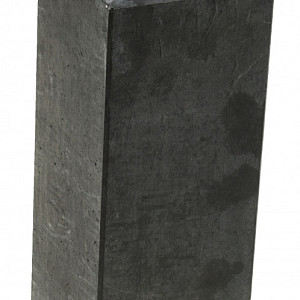 Betonpoer L, 18x18x50cm recht, schroefdraad M20, antraciet.