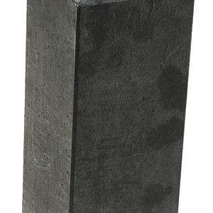 Betonpoer XL, 22x22x40cm recht, schroefdraad M20, antraciet.