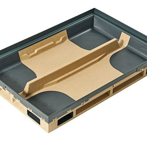 Schoonloper onderbak polymeer met randbescherming L=750mm B=500mm H=80mm