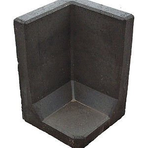 L-Element hoek 60x40x40cm Zwart | OP=OP