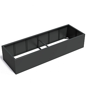 CARREZ zonder bodem 3000x1000x600mm Aluminium (AFW18.1)