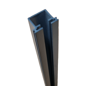 Boston Aluminium paalprofiel voor glas los L=184cm RAL7016