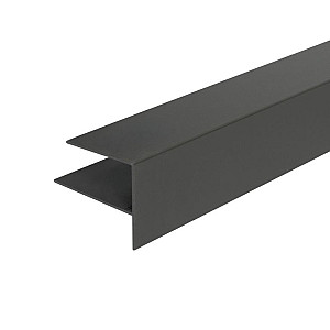 F-profiel | WEO®35-60-120/60  | Aluminium | Dark Grey | 65x80mm | 300cm