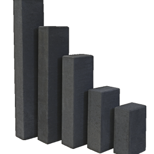 Betonpalissade 12x18,5x30cm Zwart | OP=OP