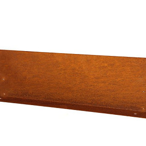 Kantopsluiting Double (flg) 300x10cm Corten