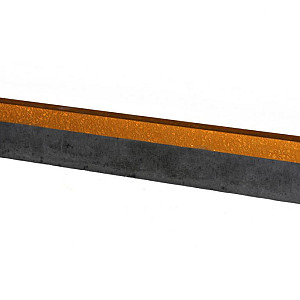 U-profiel gelijkzijdig opsluitband 6cm 220x4.6x4.6x6.4cm Corten