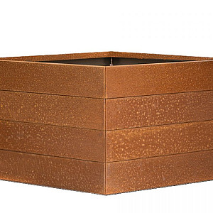 Plantenbak Modulair Corten 90x90x70cm