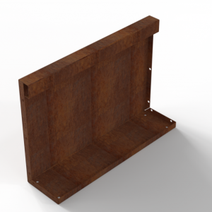 Bloembak Module+ Recht Paneel (A) Corten 60x42cm