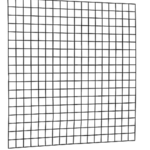 Gaaspaneel met maas 10x10cm stekloos 180x180cm zwart.