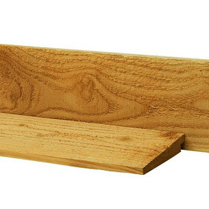 Douglas Zweeds Rabat 1 zijde geschaafd 1 zijde fijnbezaagd 1,1-2,7x19,5x500cm groen geïmpregneerd