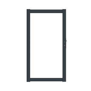 Boston Aluminium poortframe 98x183cm RAL9005 incl insteekslot