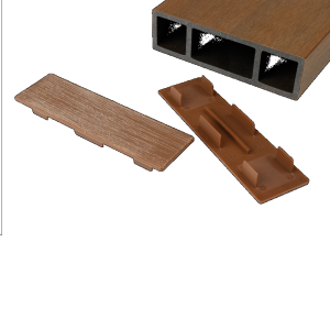 WEO® Brise Soleil eindkap 42*145mm Teak (6st)