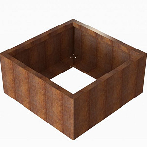 Bloembak Module+ 90x90x42cm | Corten