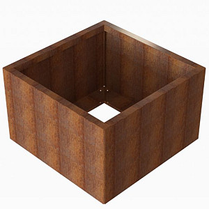 Bloembak Module+ 90x90x56cm | Corten