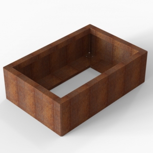 Bloembak Module+ 60x90x28cm | Corten