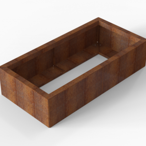 Bloembak Module+ 60x120x28cm | Corten