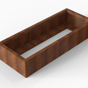 Bloembak Module+ 60x150x28cm | Corten
